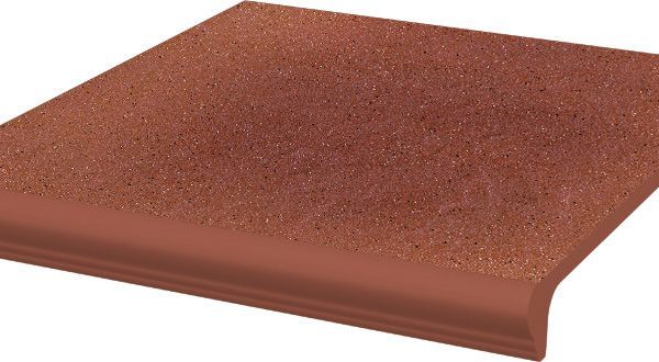 Gresie klinker treapta exterior Paradyz Taurus Rosa, rosu, 30x33 cm