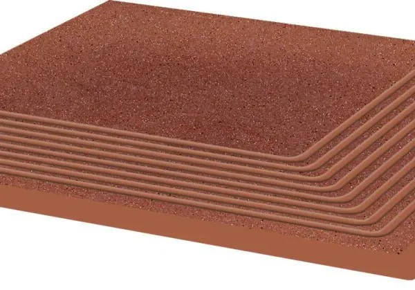 Gresie Klinker Paradyz Taurus Rosa Treapta Colt 30x30 cm