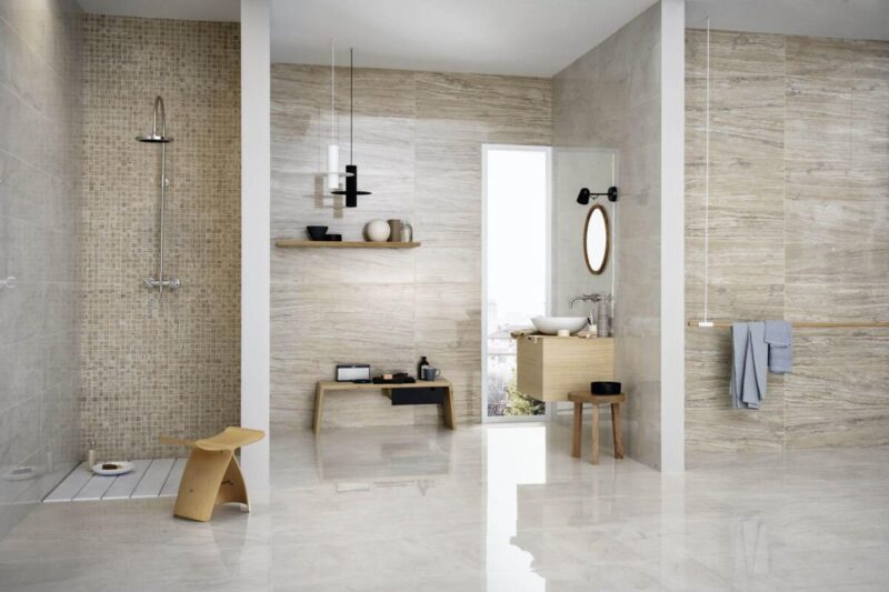 Gresie Maro Rectificata Mata Marazzi Allmarble Travertino 30X60 cm MMUC - imagine 3