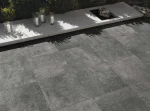 Gresie rectificata Rocking Anthracite Structurata 60x60 cm M191 Marazzi