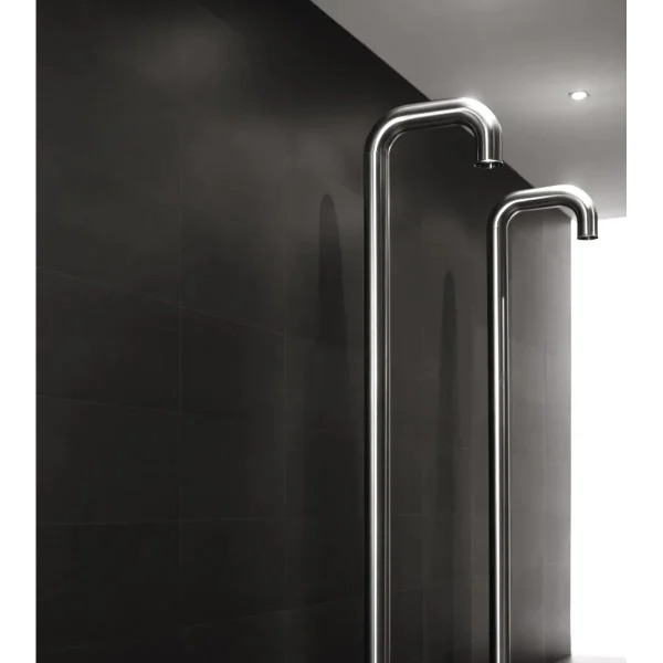 Gresie spatii publice Marazzi Neutro Nero Bocciardato 10x60 cm Rectificata M84J