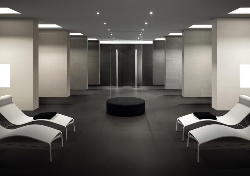 Gresie spatii publice Marazzi Neutro Nero Bocciardato 30x60 cm Rectificata M832 - imagine 3
