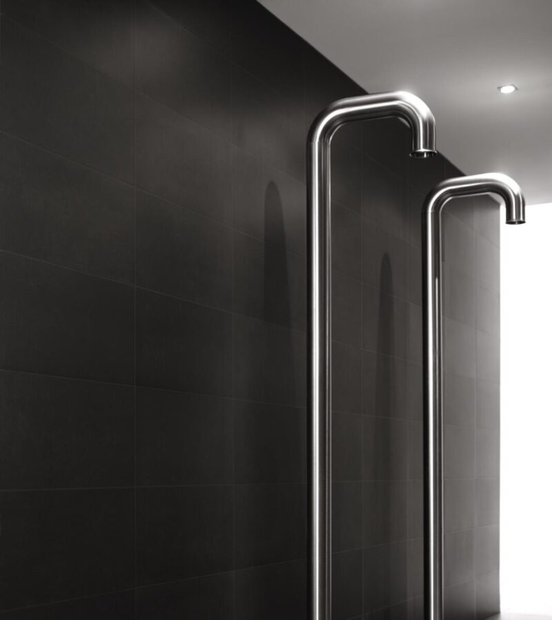 Gresie spatii publice Marazzi Neutro Nero Bocciardato 60x60 cm Rectificata M9ZW - imagine 3
