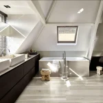 Gresie Almond, aspect parchet, Treverkmore, 20×120 cm, Marazzi, MMZH