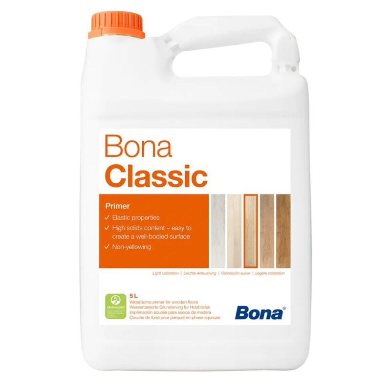 Grund Primer, lac pe baza de apa, lemn deschis, Bona Classic 5L - imagine 2