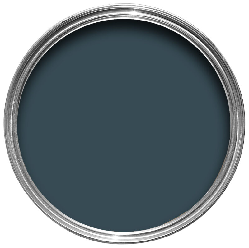 Vopsea albastra satinata 40 la suta luciu pentru interior Farrow and Ball Modern Eggshell Hague Blue No. 30 5 Litri - imagine 2