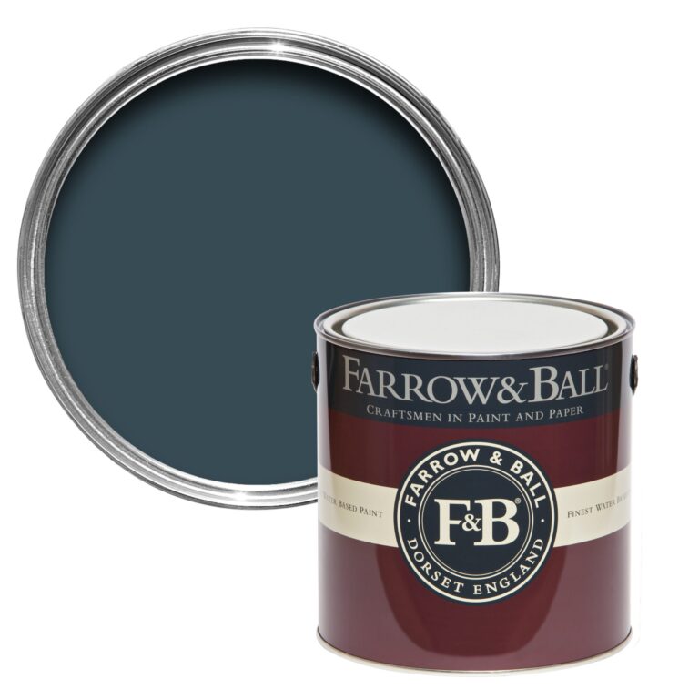 Vopsea albastra mata 7 la suta luciu pentru interior Farrow and Ball Mostra Hague Blue No. 30 100 ml