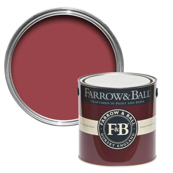 Vopsea rosie mata 7 la suta luciu pentru interior Farrow and Ball Mostra Incarnadine No. 248 100 ml