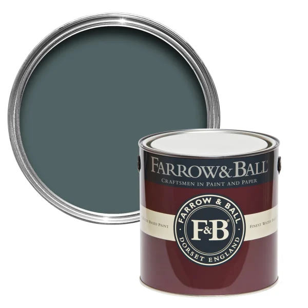 Vopsea gri mata 7 la suta luciu pentru interior Farrow and Ball Mostra Inchyra Blue No. 289 100 ml