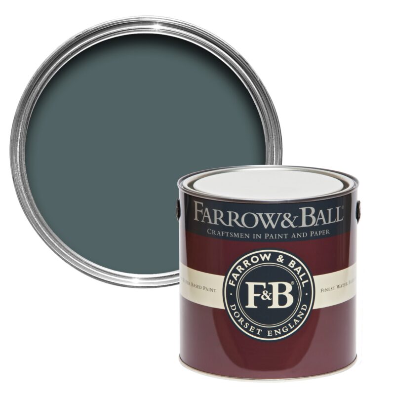 Vopsea gri satinata 40 la suta luciu pentru interior Farrow and Ball Modern Eggshell Inchyra Blue No. 289 5 Litri - imagine 2