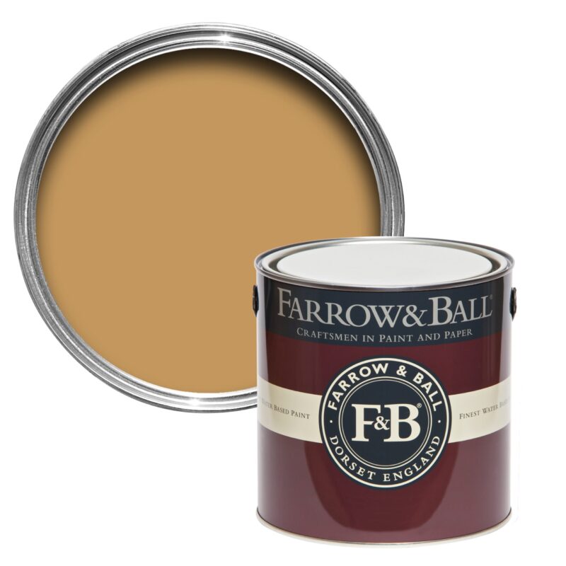 Vopsea galbena lucioasa 95 la suta luciu pentru interior exterior Farrow and Ball Full Gloss India Yellow No. 66 2.5 Litri - imagine 2