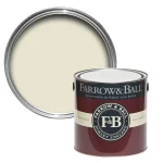 Vopsea alba mata 7 la suta luciu pentru interior Farrow and Ball Mostra James White No. 2010 100 ml
