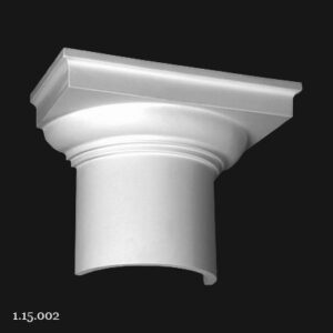 Jumatate Capitel Coloana Poliuretan Gaudi 1.15.002 354x270x177xØ106 mm