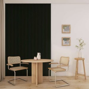 Panou riflaj decorativ Linea Slim Botanic Stegu 3 verde negru 30x150x2650 mm