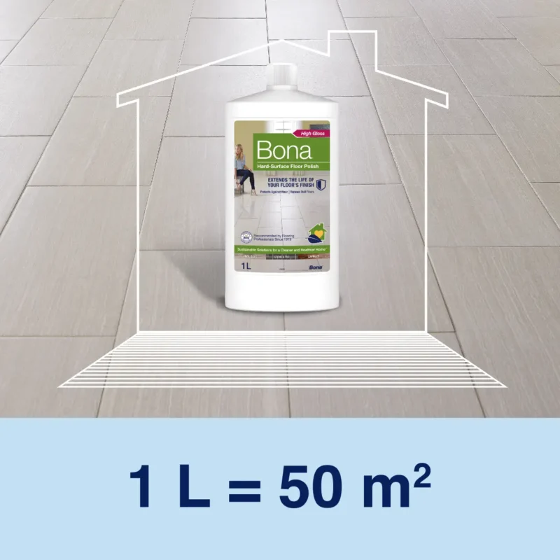Polish pentru piatra si laminat, intretinere pardoseli, Bona, 1L - imagine 3