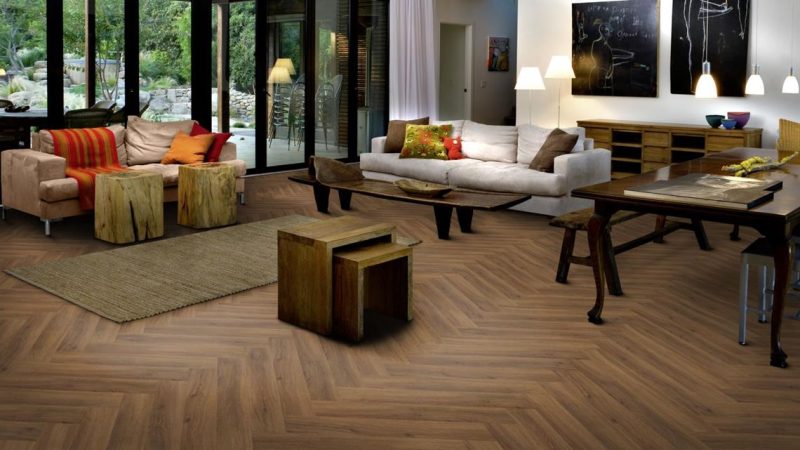 SPC Kahrs Click Herringbone Redwood CHW 120 Herringbone LTCHW2101L120 720x120x5 mm