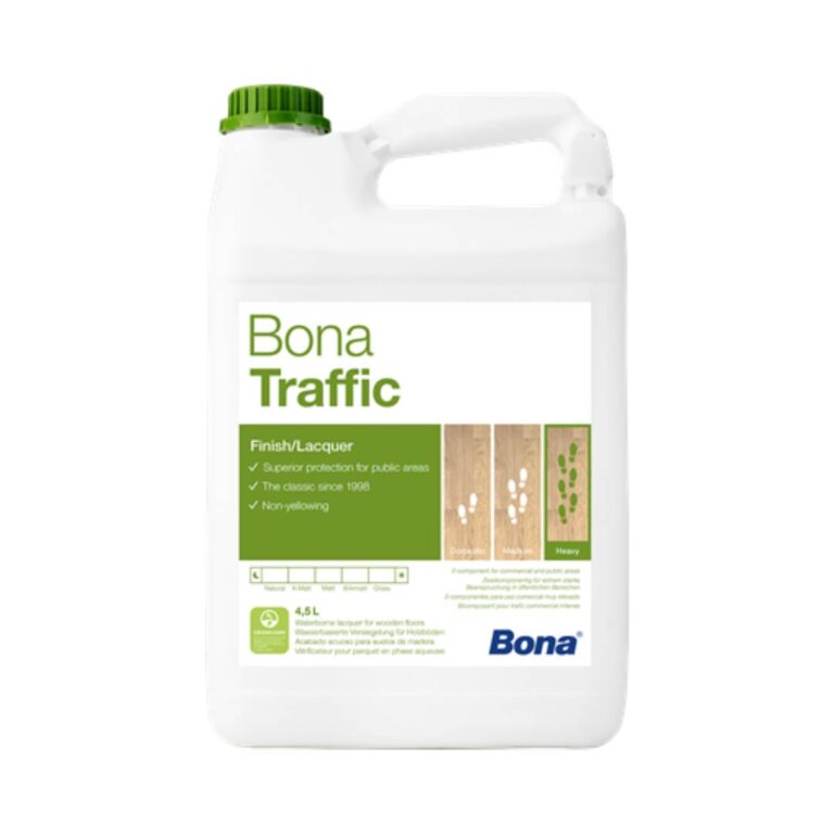 Lac bicomponent mat, trafic intens, poliuretanic, rezistent, Bona, 4.5L