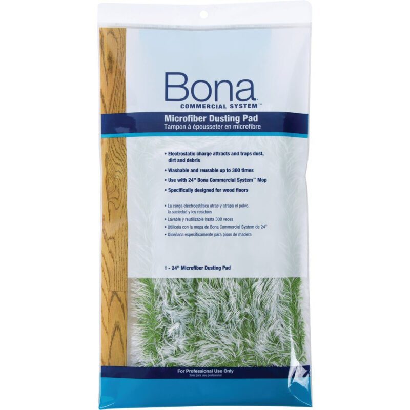 Laveta microfibra uscata pentru praf, verde, Bona Commercial System, 26x5 inch - imagine 2
