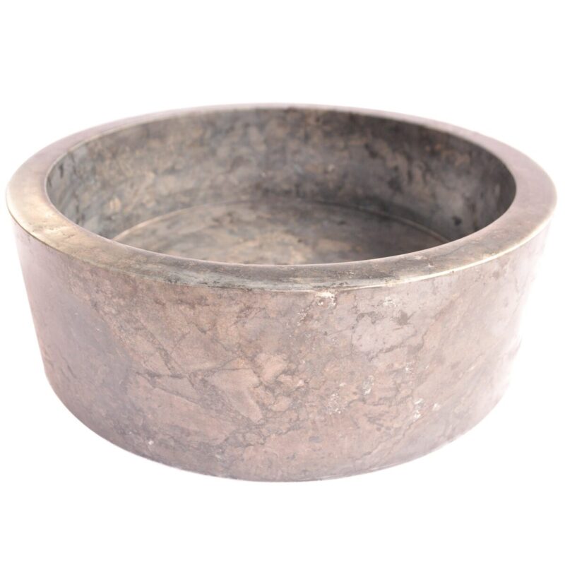 Lavoar marmură gri-bej, lustruit, Fontus 45×45, 15 cm adancime