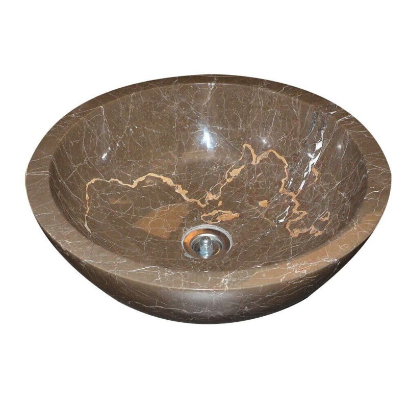 Lavoar Marmura Stn 110 Dark Emperador 42x15 15 Lustruit - imagine 3