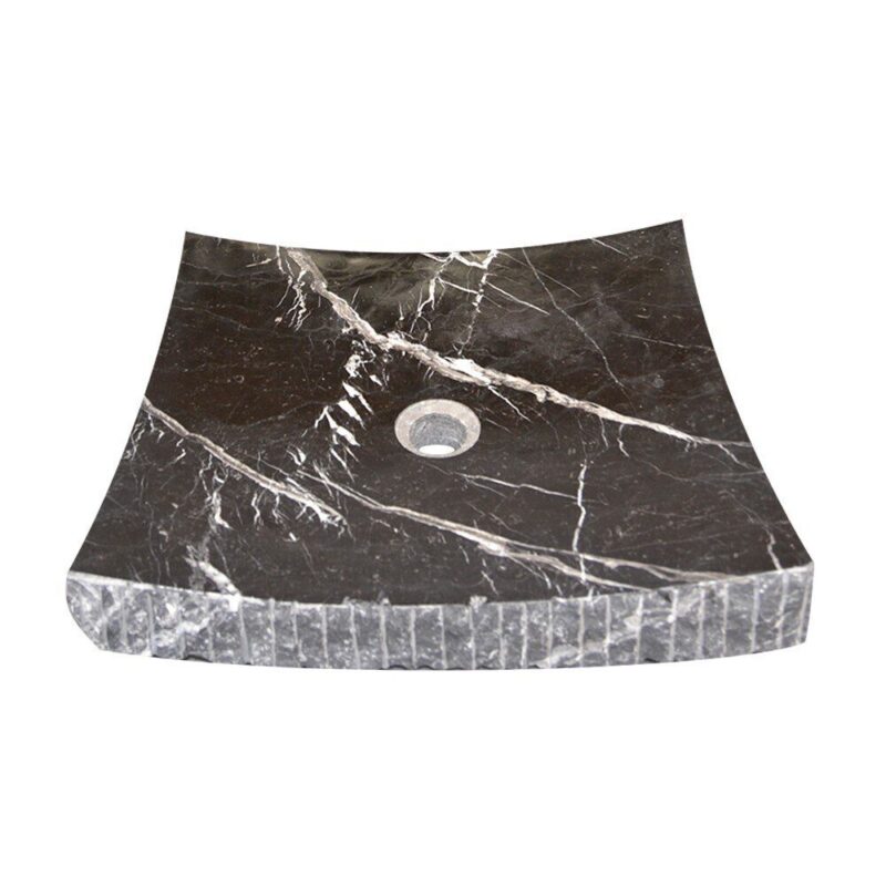 Lavoar Marmura Stn 204 Black 40x45 8 Lustruit - imagine 3