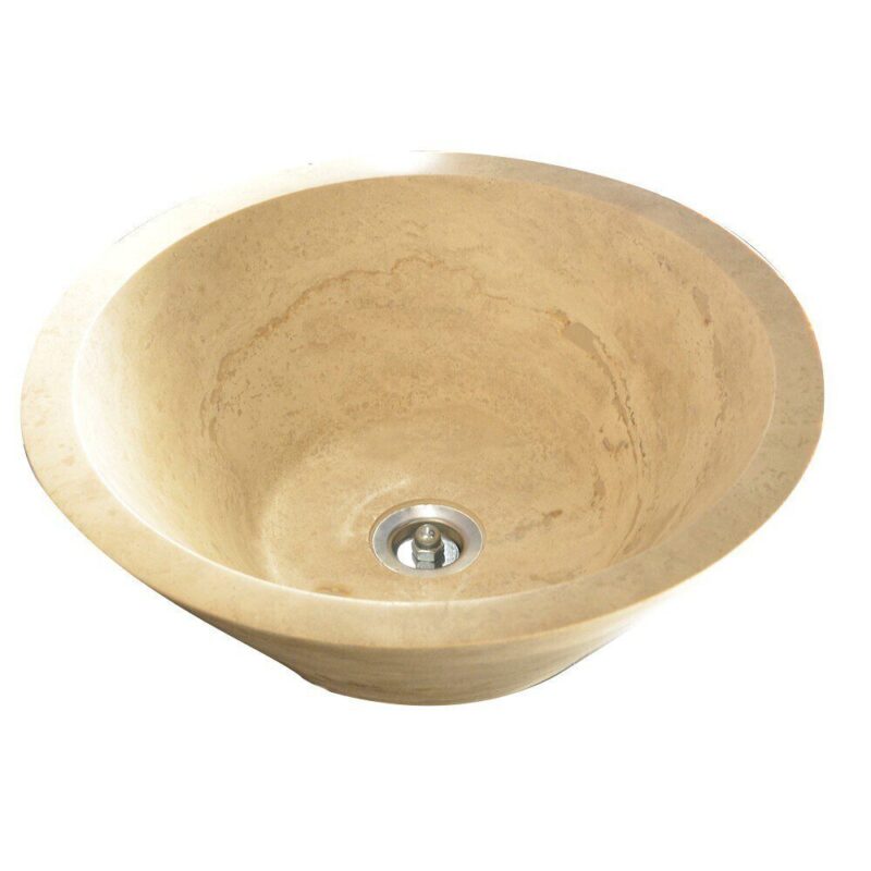 Lavoar Travertin Stn 100 Clasic 42x15 15 Mat - imagine 3