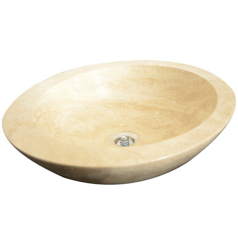 Lavoar Travertin Stn 102 Clasic 42x14 14 Mat - imagine 2