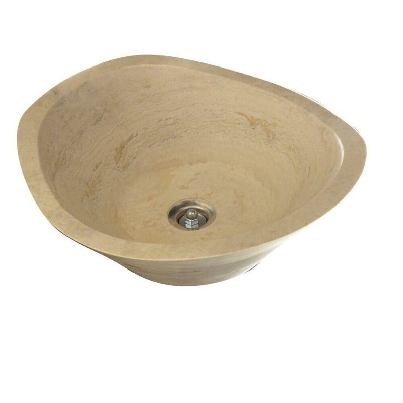 Lavoar Travertin Stn 103 Clasic 42x15 15 Mat - imagine 3