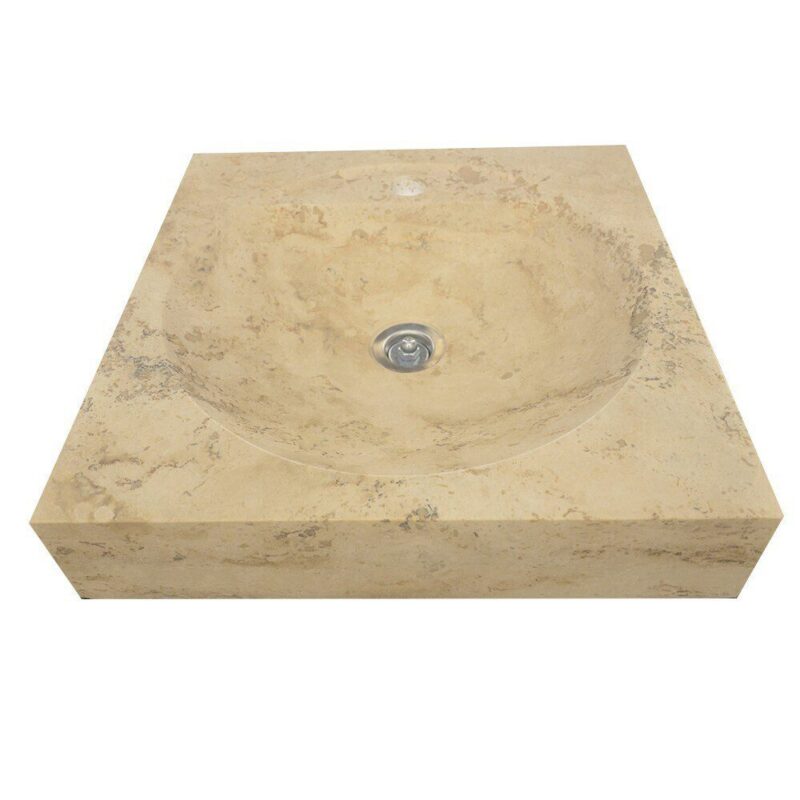 Lavoar Travertin Stn 203 Clasic 45x45 9.5 Mat - imagine 3