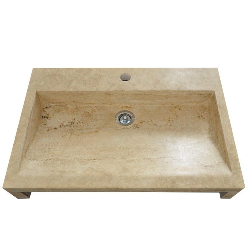 Lavoar Travertin Stn 223 Clasic 40x60 10 Mat - imagine 3