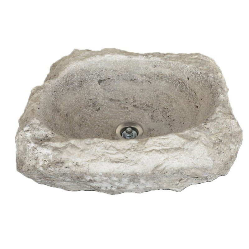 Lavoar Travertin Stn 303 Silver 40x45 15 Periat - imagine 3