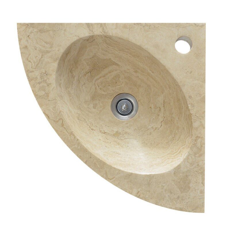 Lavoar Travertin Stn 304 Clasic 40x40 10 Mat - imagine 2