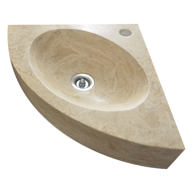 Lavoar Travertin Stn 304 Clasic 40x40 10 Mat - imagine 3