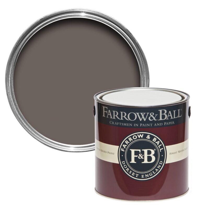 Vopsea maro lucioasa 95 la suta luciu pentru interior exterior Farrow and Ball Full Gloss London Clay No. 244 2.5 Litri - imagine 2
