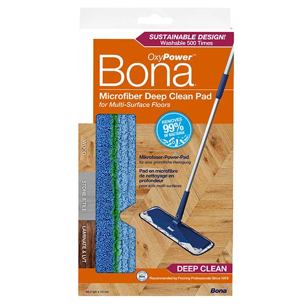 Laveta microfibra curatare PowerLoop, albastru, Bona OxyPower, 1 buc