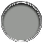 Vopsea gri satinata 20 la suta luciu pentru exterior Farrow and Ball Exterior Eggshell Manor House Gray No. 265 2.5 Litri