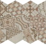 Placa decorativa Marazzi Clays Decoro Cementine Caldo 21X18.2 cm MM7Y