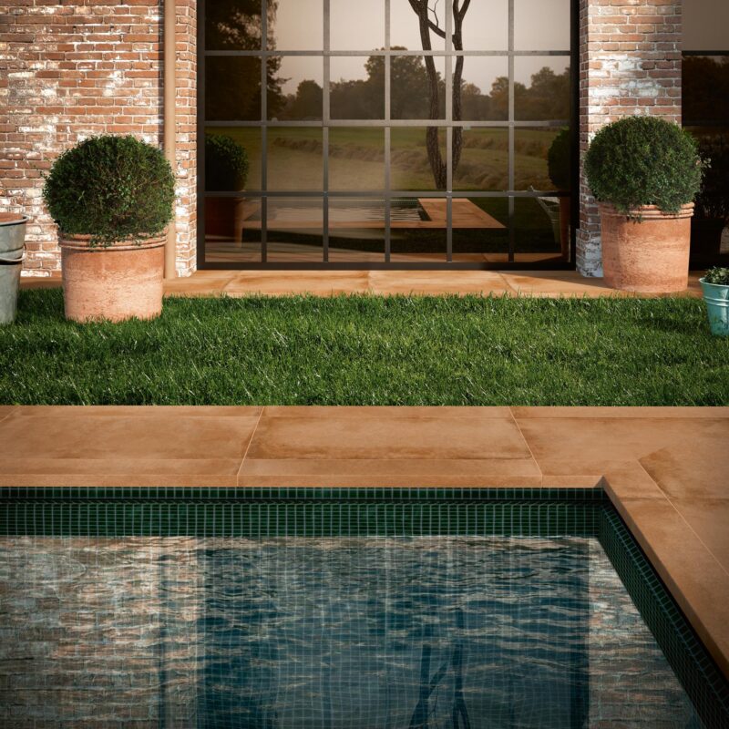 Gresie Portocalie Rectificata Mata Marazzi Cottoscana20 Ocra 50X100 cm MMXR - imagine 2