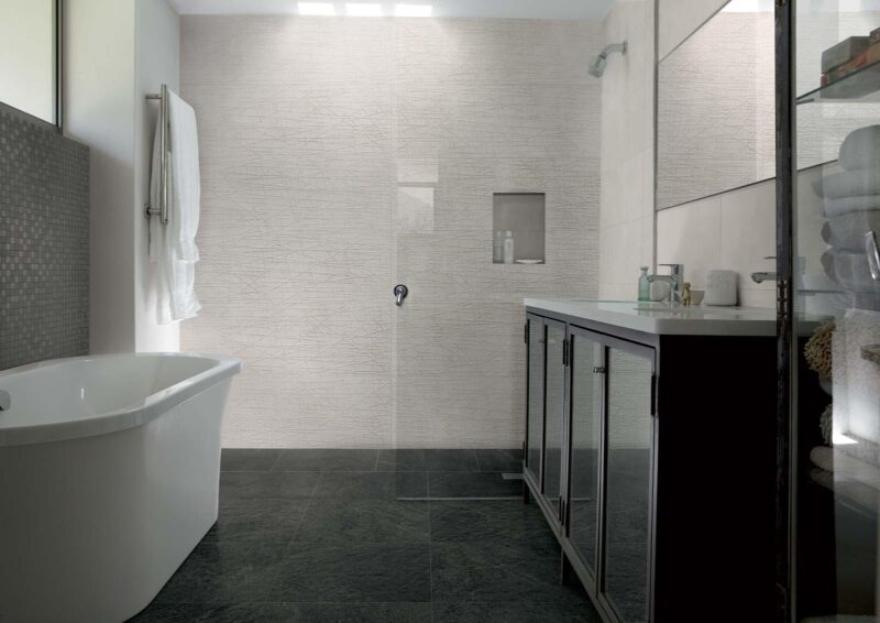 Gresie Neagra Rectificata Structurata Marazzi Quarzite Black 30x60 cm MZU1 - imagine 2