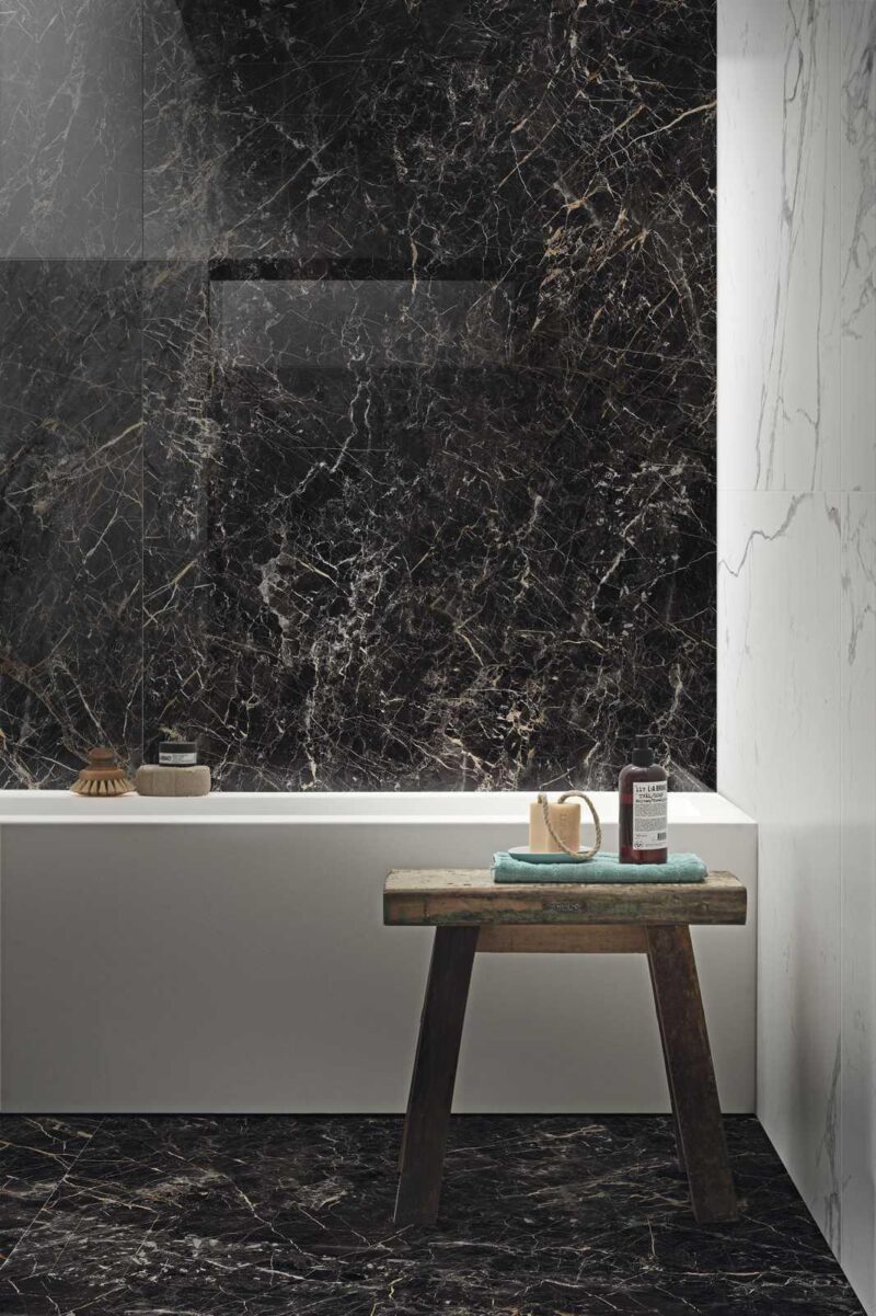 Gresie portelanata Golden White Marble Look 120×120 cm - imagine 3