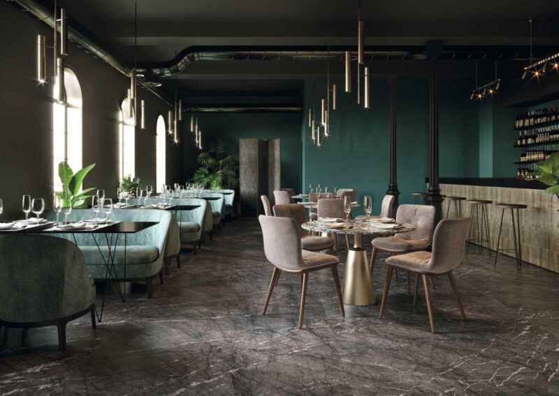 Faianta Gri Rectificata Satinata Marazzi Grande Marble Look Grigio Carnico 160X320X6 cm M7G4 - imagine 2