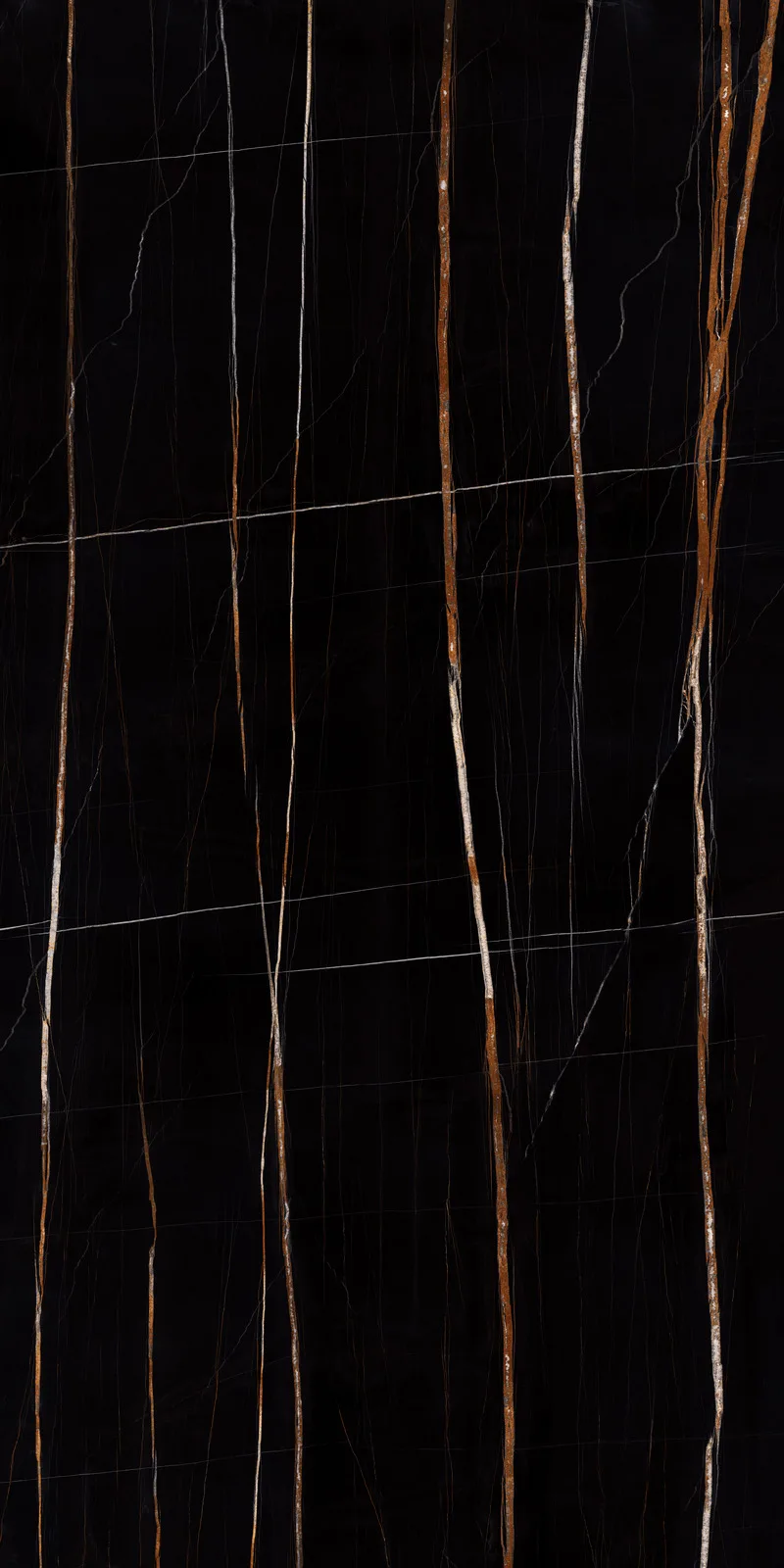 Faianta neagra, lucioasa, Grande Marble Look, 160x320x6 cm, Marazzi, M8ZJ