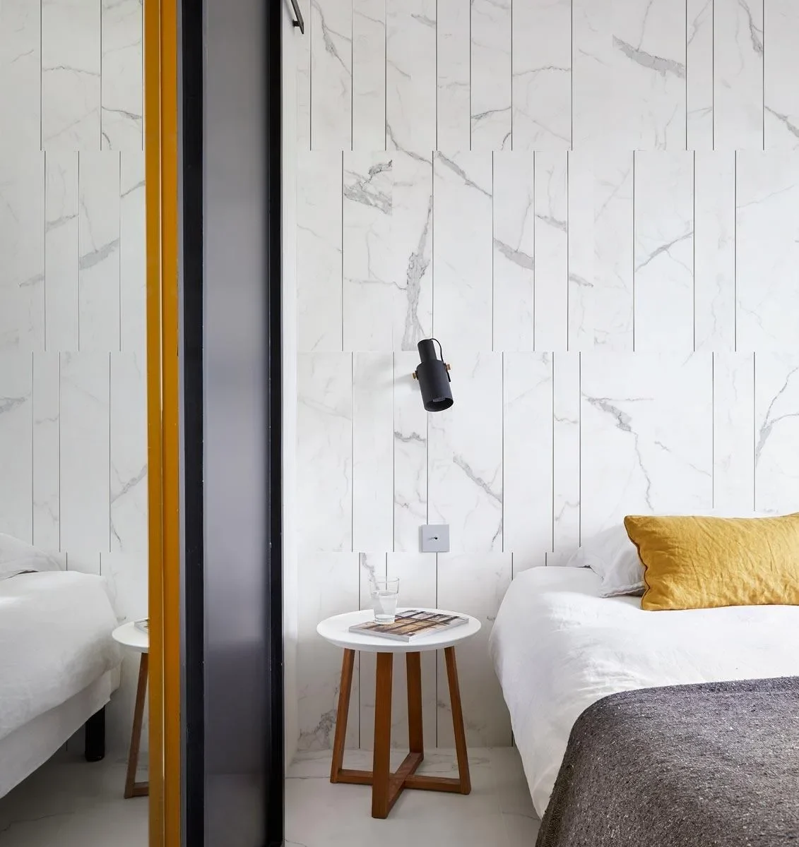 Placa decorativa Marazzi Magnifica Statuario Mosaico Strip Ins.Metallo 60X180 cm M8FM