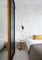 Placa decorativa Marazzi Magnifica Statuario Mosaico Strip Ins.Metallo 60X180 cm M8FM