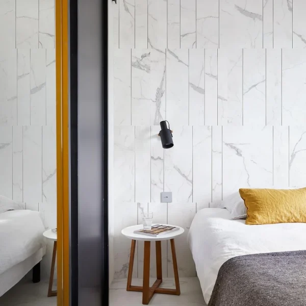 Placa decorativa Marazzi Magnifica Statuario Mosaico Strip Ins.Metallo 60X180 cm M8FM