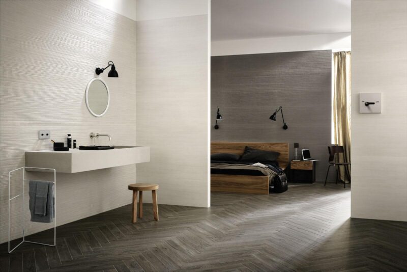 Faianta Gri Rectificata Structurata Marazzi Materika Spatula Fango 40X120 cm MMN8