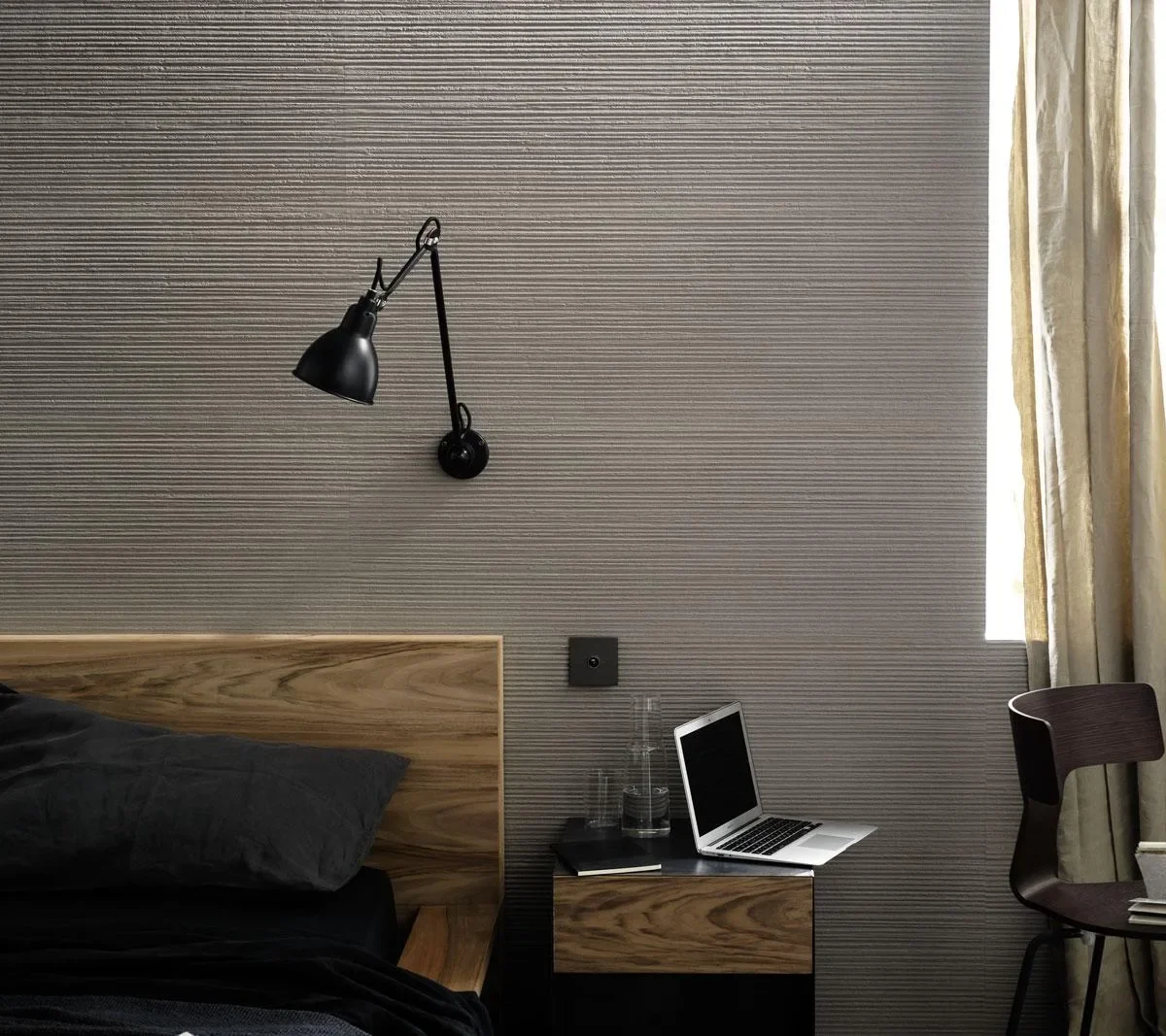 Faianta Gri Rectificata Structurata Marazzi Materika Spatula Fango 40X120 cm MMN8