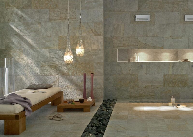 Gresie Gri Rectificata Structurata Marazzi Multiquartz Gray 30X60 cm MJQM - imagine 2