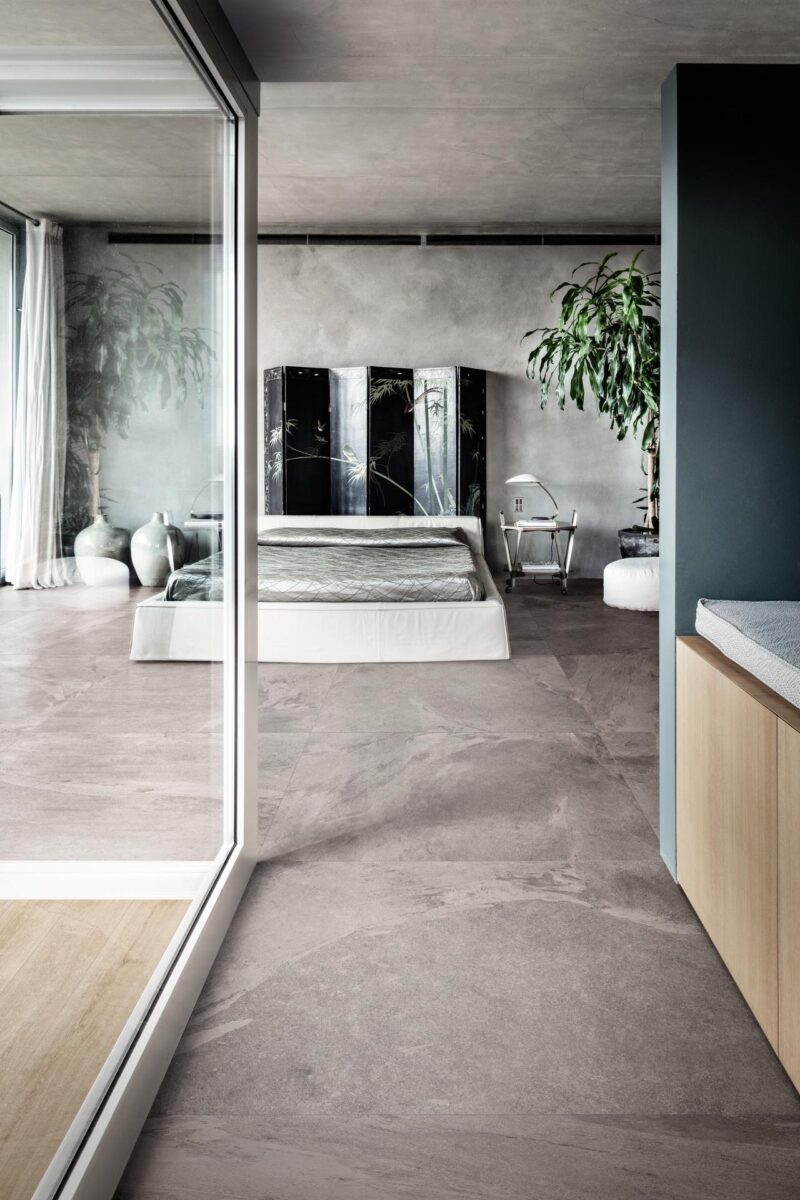 Gresie Gri Rectificata Structurata Marazzi Ardesia Cenere 30X60 cm M059 - imagine 2