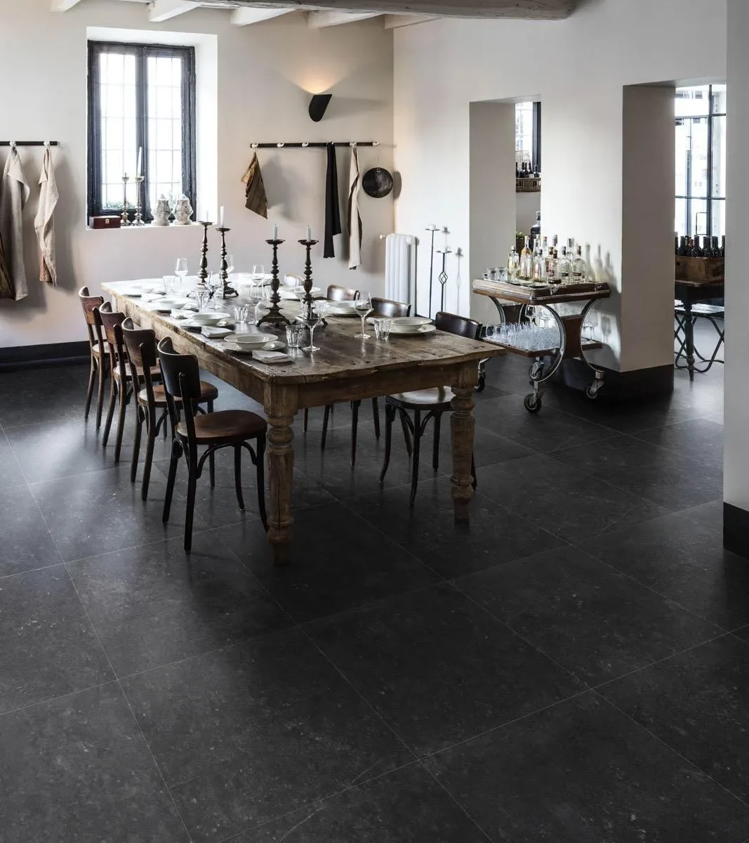 Gresie Antracit Rectificata Mata Marazzi Bluestone Antracite 60X120 cm M03E